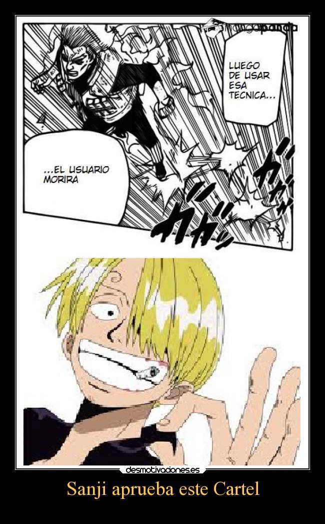 Sanji aprueba este Cartel - 