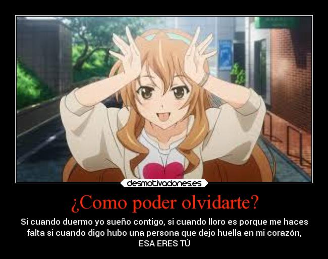 ¿Como poder olvidarte? - 