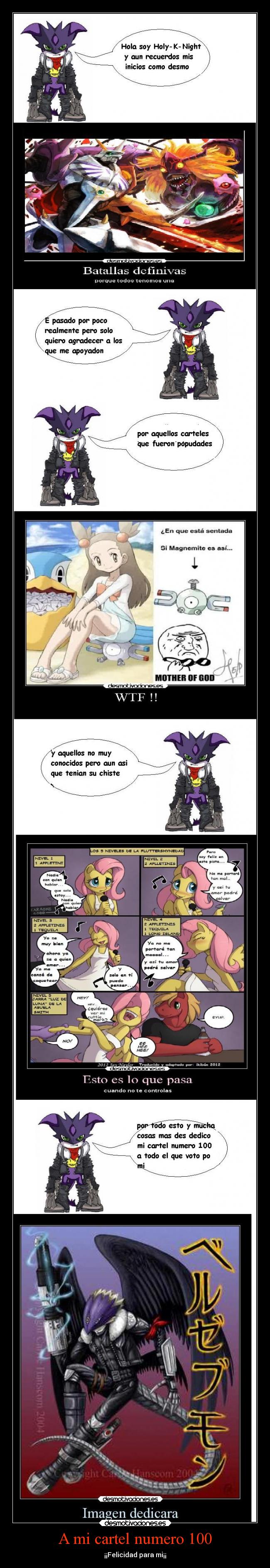 carteles pokemon anime digimon litter pony carteles holy night desmotivaciones