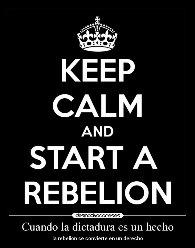 Cuando la dictadura es un hecho -