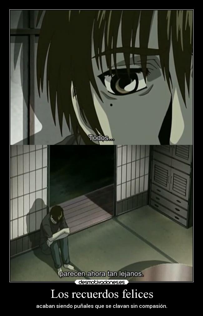 carteles recuerdos amistad dolor amor felicidad recuerdos anime raptorhunters harukaze manga otaku itsuji uta felices desmotivaciones