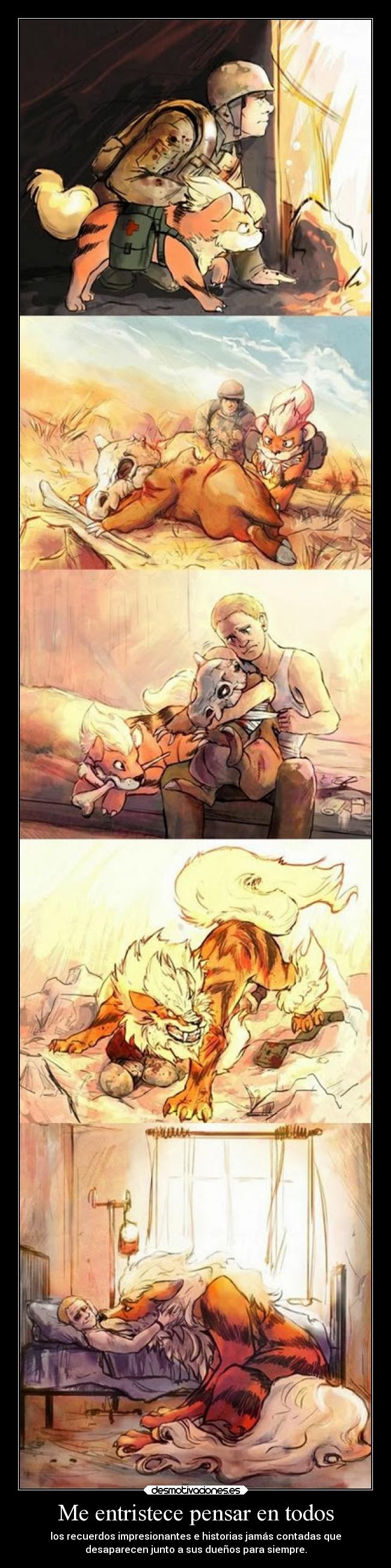 Me entristece pensar en todos - los recuerdos impresionantes e historias jamás contadas que
desaparecen junto a sus dueños para siempre.