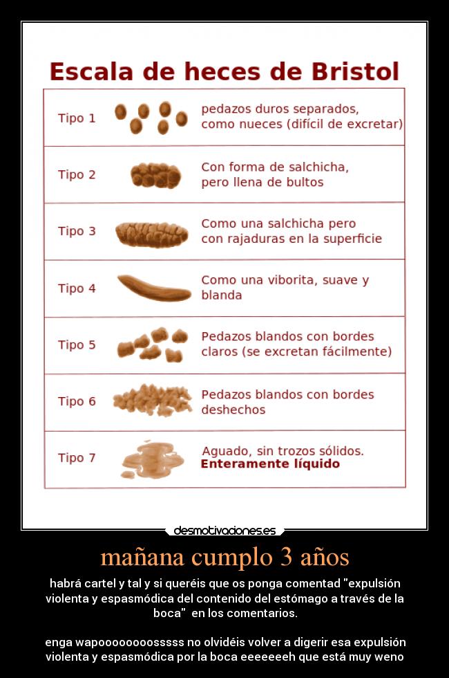 mañana cumplo 3 años -