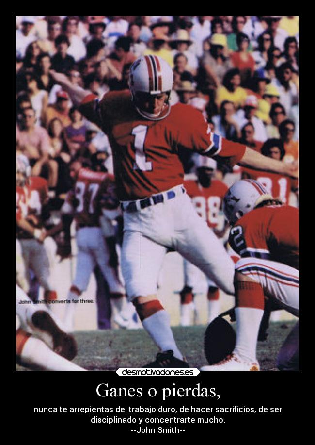 carteles rock football john smith patriots desmotivaciones