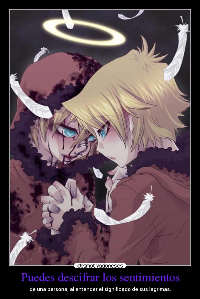 Puedes descifrar los sentimientos - de una persona, al entender el significado de sus lagrimas.