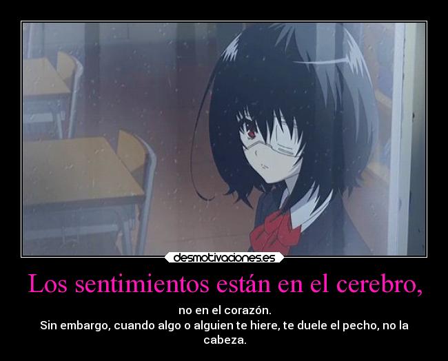 carteles sentimientos anime desmotivaciones