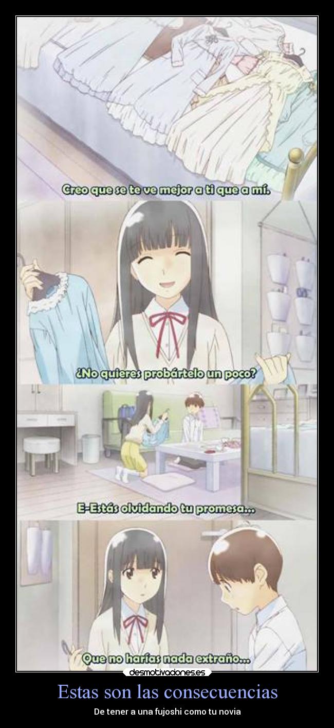 Estas son las consecuencias - De tener a una fujoshi como tu novia