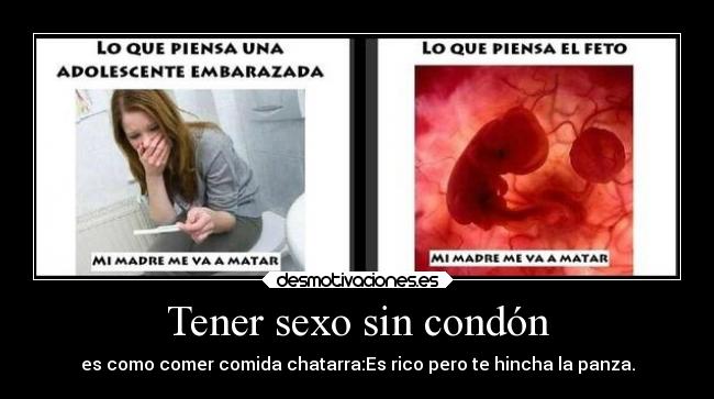 Tener sexo sin condón - 