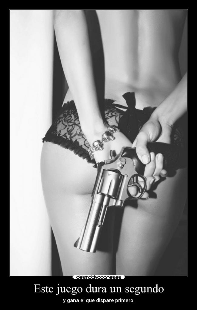 Este juego dura un segundo - y gana el que dispare primero.