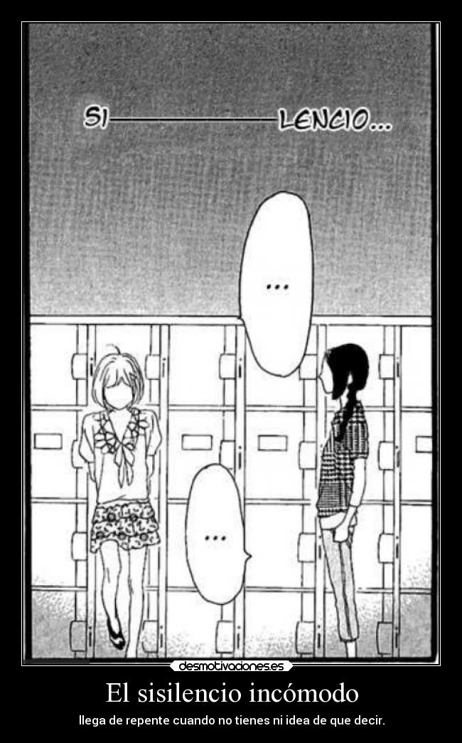 El sisilencio incómodo - 