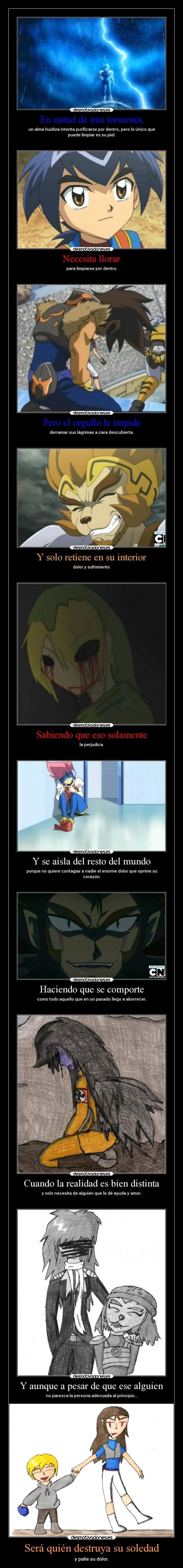 carteles soledad anime dolor amor soledad amigos desmotivaciones