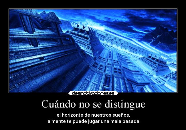 Cuándo no se distingue - 