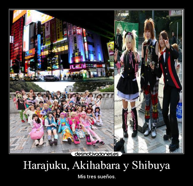 Harajuku, Akihabara y Shibuya - Mis tres sueños.
