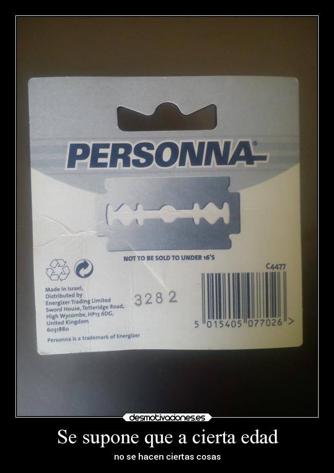 Se supone que a cierta edad - 