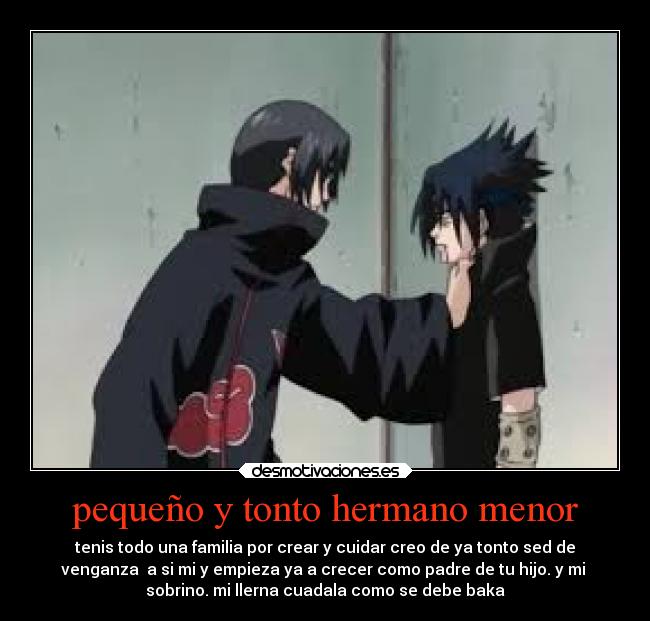 carteles tonto anime reto hermano mayar para sesuke desmotivaciones