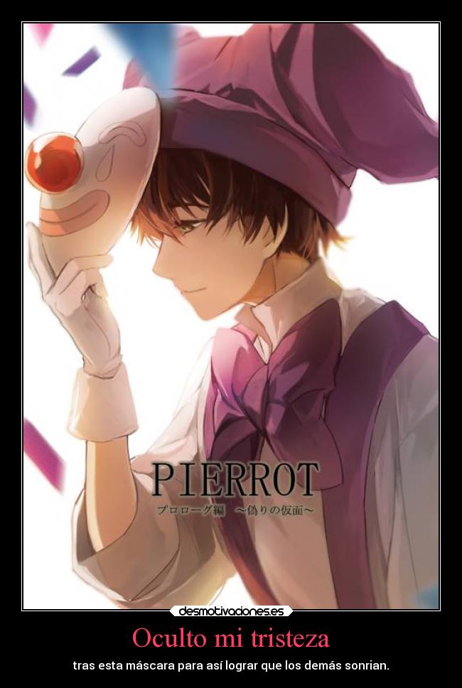 Oculto mi tristeza - 