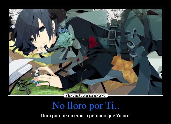 No lloro por Ti.. -