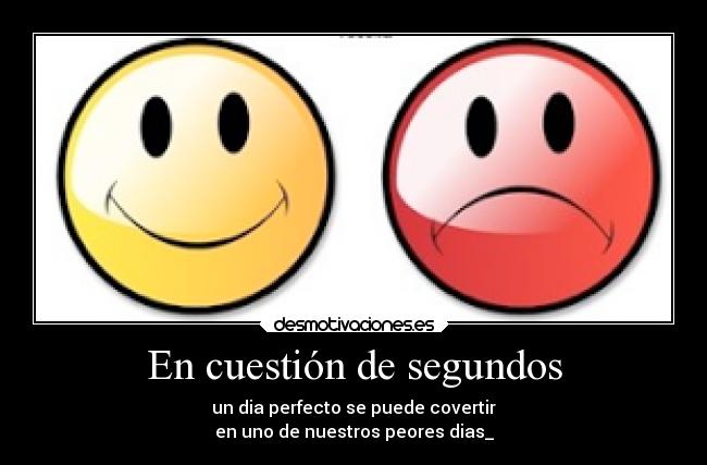 En cuestión de segundos -