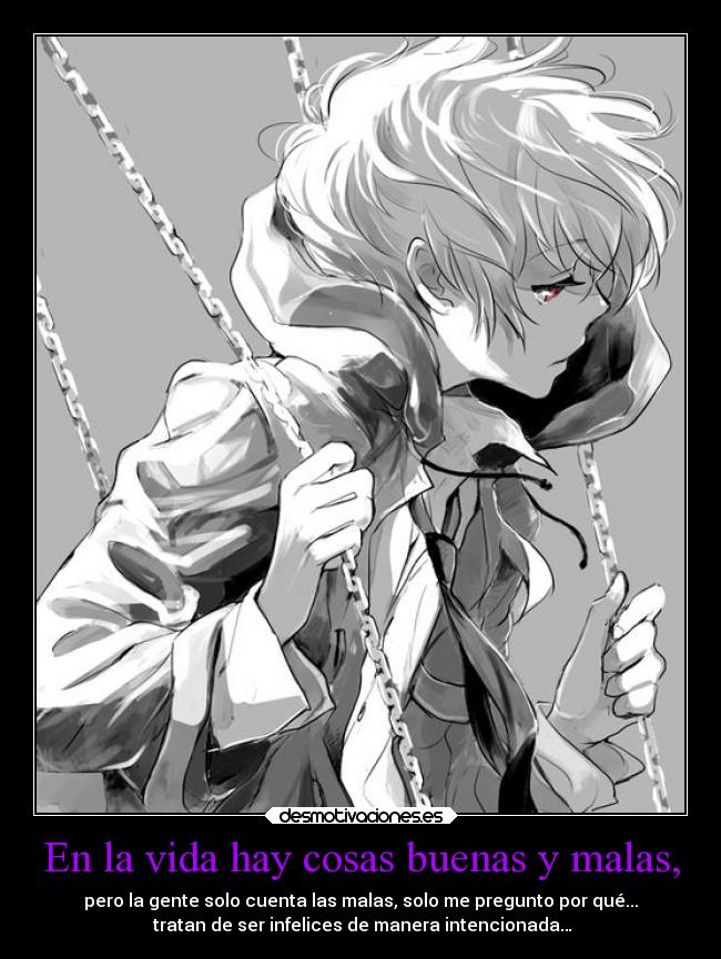 carteles vida anime desmotivaciones