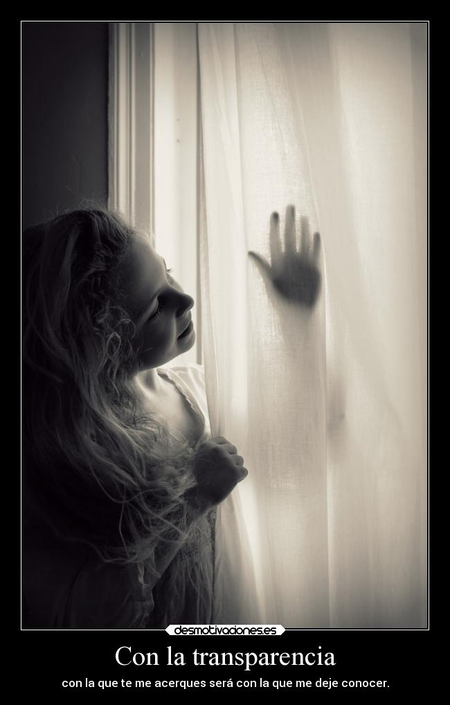 Con la transparencia -