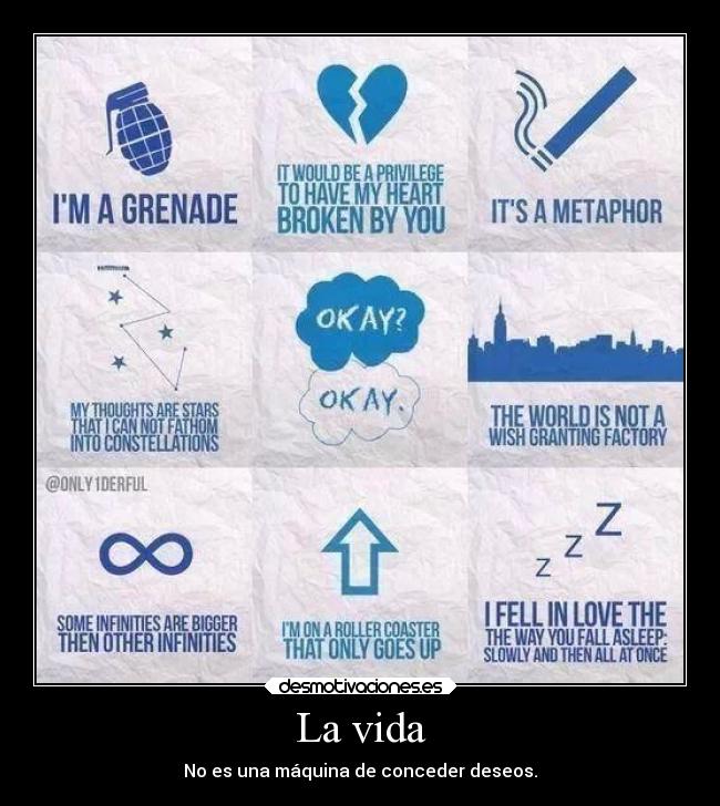 La vida - No es una máquina de conceder deseos.