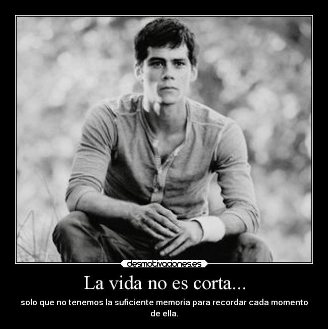 La vida no es corta... -