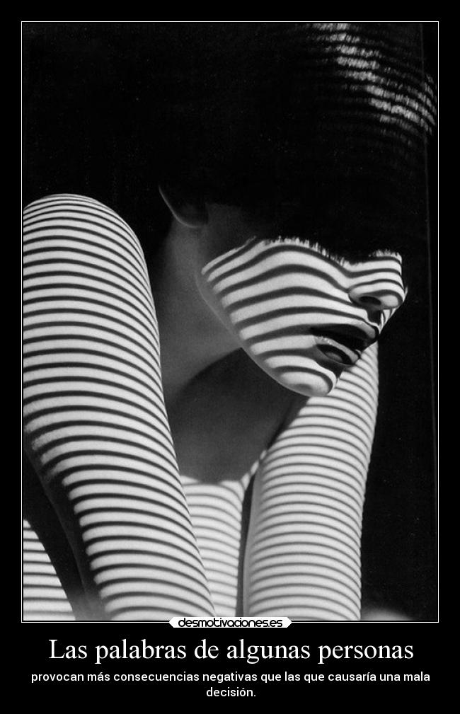 Las palabras de algunas personas -