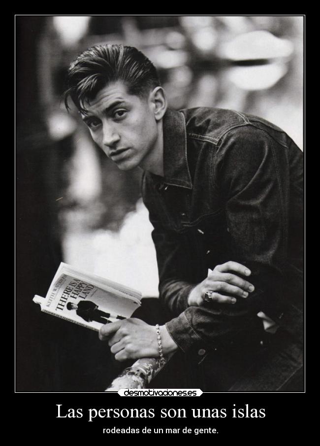 Las personas son unas islas -