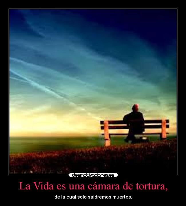 La Vida es una cámara de tortura, - 