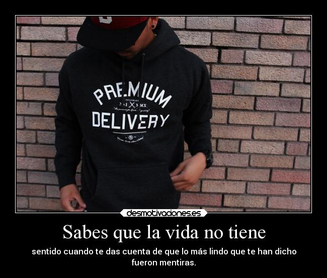 Sabes que la vida no tiene - 
