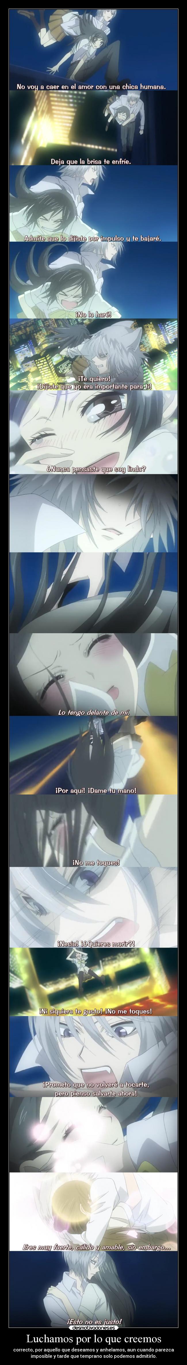 Luchamos por lo que creemos -