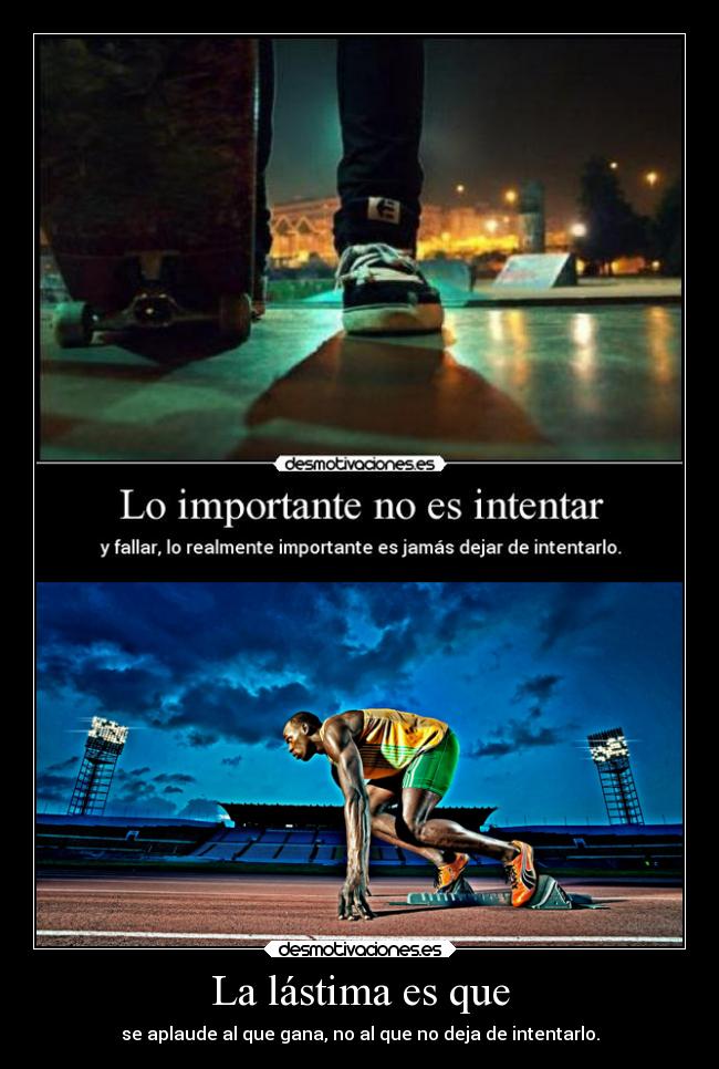 La lástima es que -