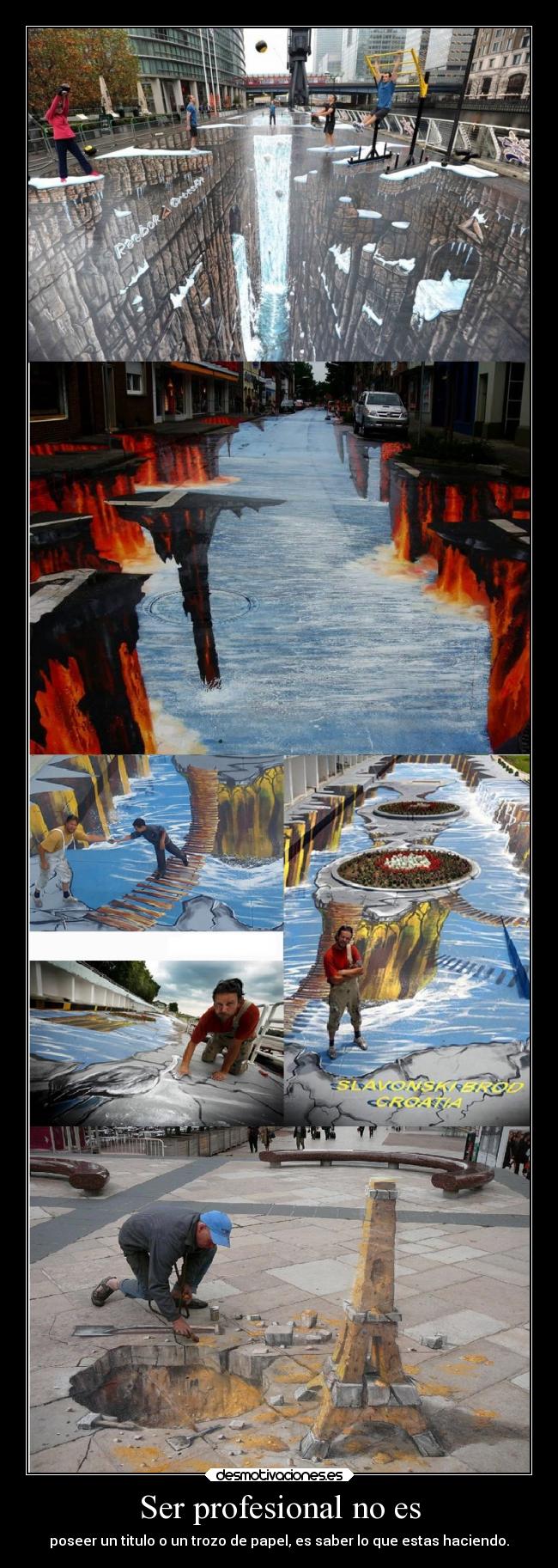 Ser profesional no es -