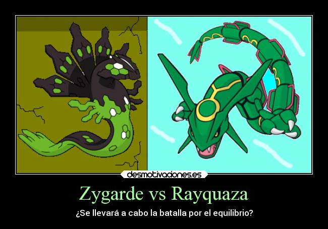 Zygarde vs Rayquaza - ¿Se llevará a cabo la batalla por el equilibrio?