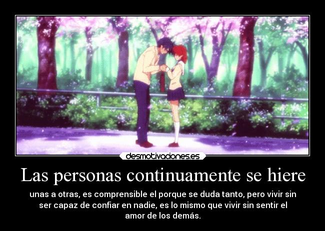 Las personas continuamente se hiere -