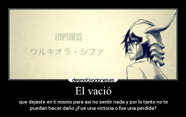 El vació -