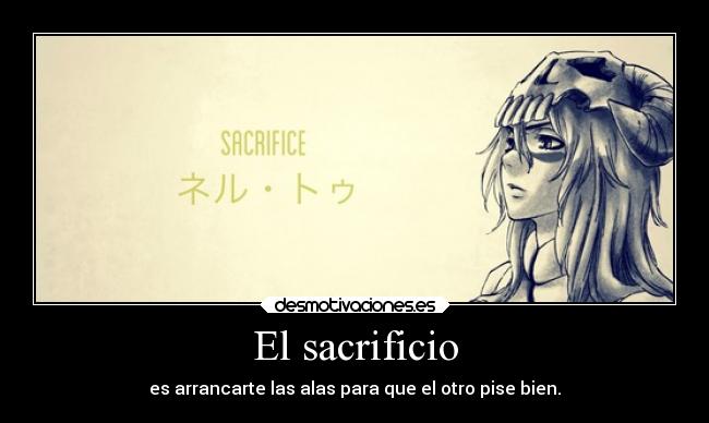 El sacrificio -