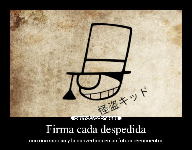 Firma cada despedida - 