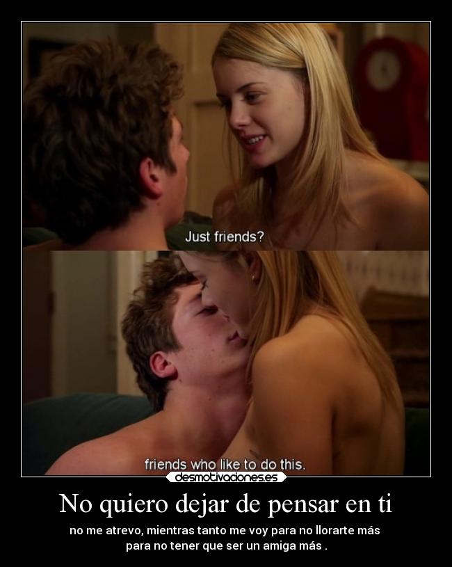 No quiero dejar de pensar en ti -