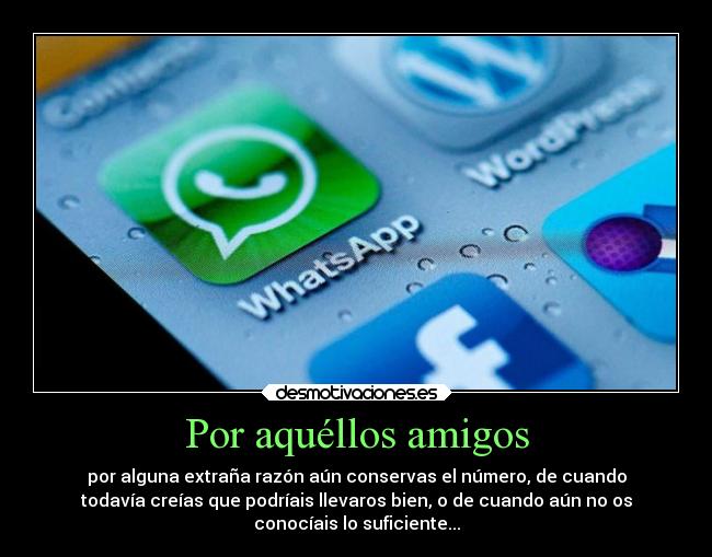 Por aquéllos amigos - 