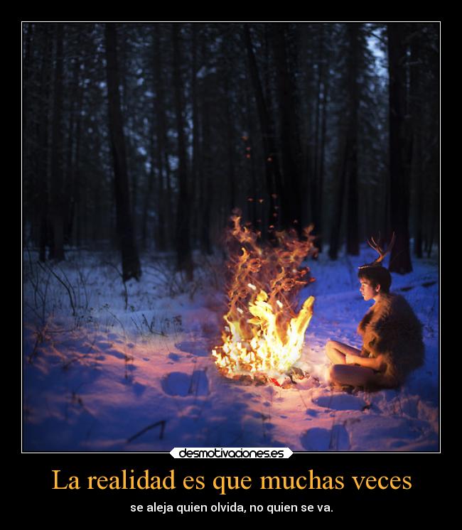 La realidad es que muchas veces - 