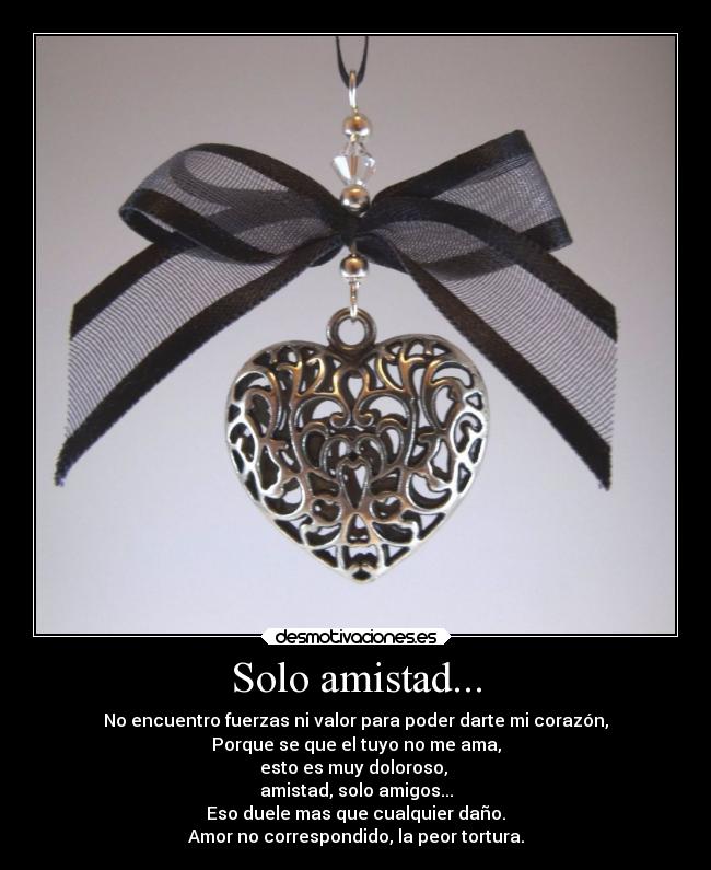 Solo amistad... -