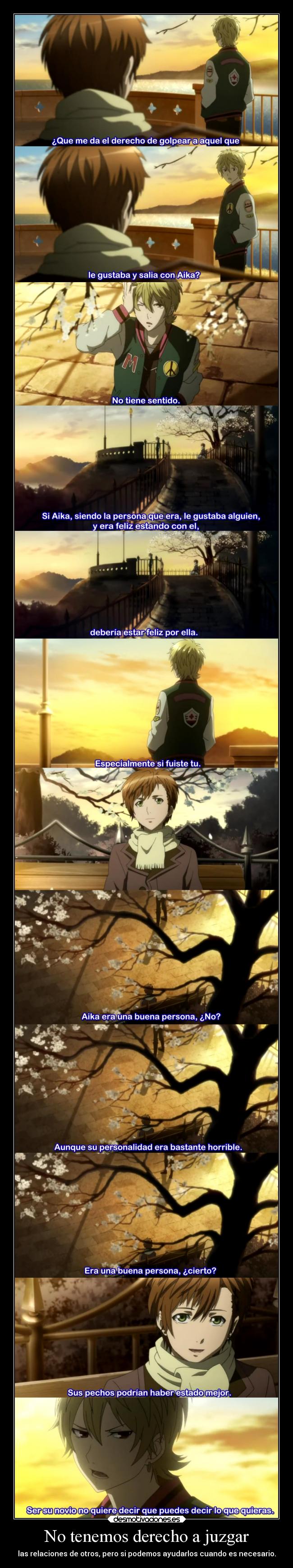 No tenemos derecho a juzgar -