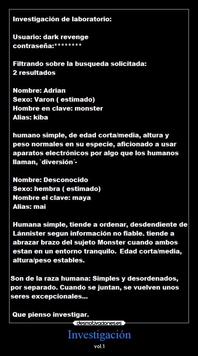 Investigación - vol.1