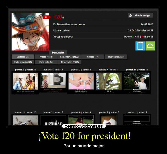 ¡Vote f20 for president! -