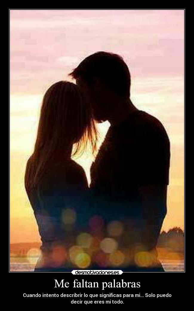 Me faltan palabras -