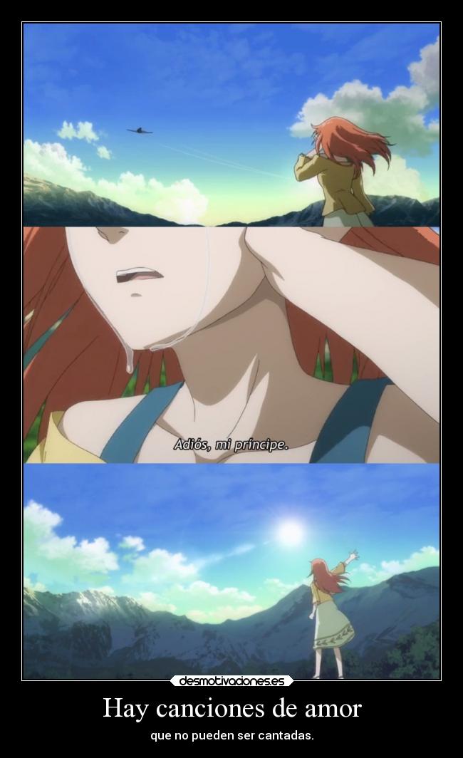 carteles amor dolor amor anime raptorhunters harukaze manga otaku ariel toaru hikushi koiuta love cancion desmotivaciones