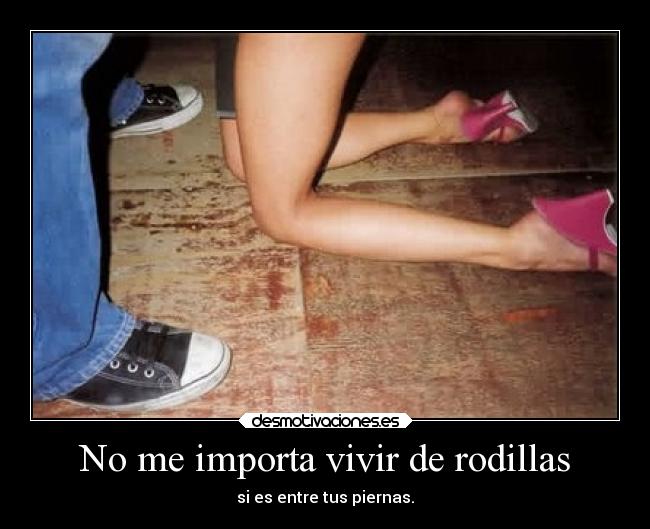 No me importa vivir de rodillas - 