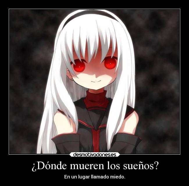 carteles amor risa miedo anime desmotivaciones