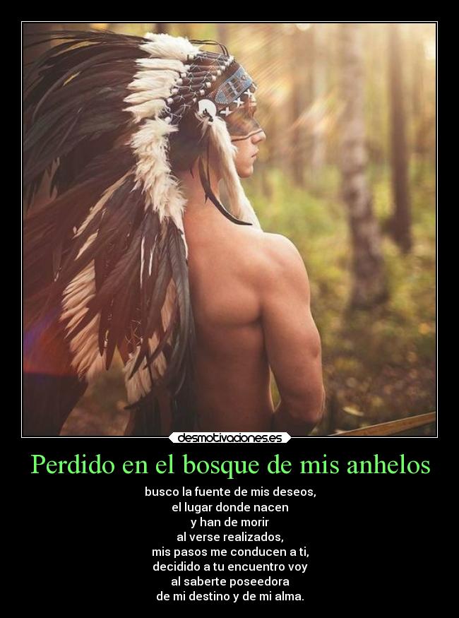 Perdido en el bosque de mis anhelos -